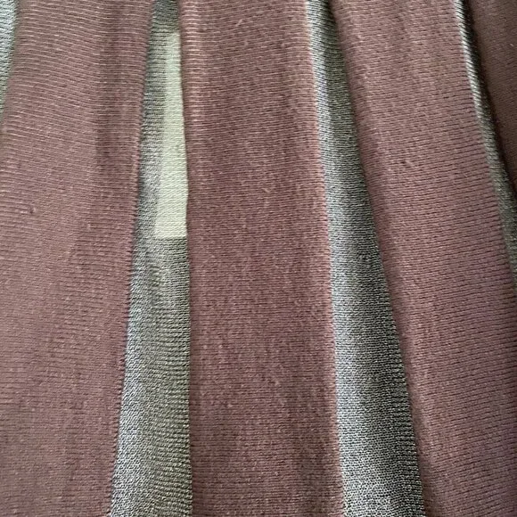 NWT NEW By Anthropologie Sheer Pleated Maxi Skirt size 3x brown color - Picture 4 of 5